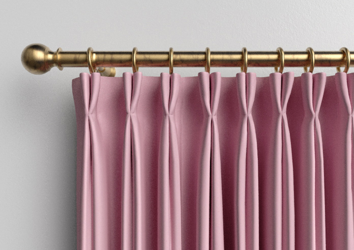 Faux Suede, Pastel Pink - Made to Measure Curtains - Image 10